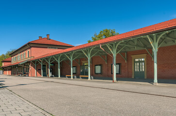 Fototapeta premium Bahn hof ,Altötting
