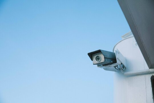 security camera on ship