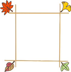 落ち葉の枠