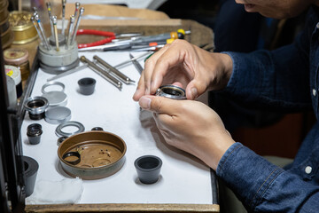 Classic camera repair work shop