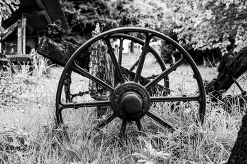 Fototapeta na wymiar ancient wheels