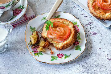 Mini almond and apple tarts
