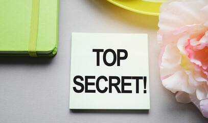 onceptual image. The inscription on the sheet for notes. The content of the inscription matters...