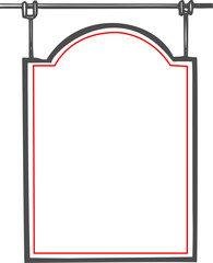 縦型吊り下げ看板