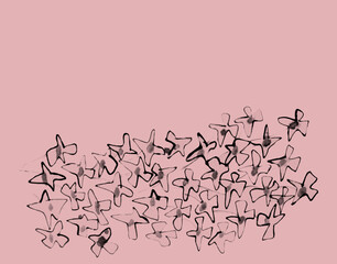 墨絵のパターン