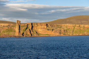 Hoy cliffs and sea