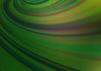 Dark Green vector glossy abstract background.