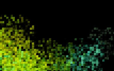 Dark Blue, Yellow vector template with crystals, rectangles.