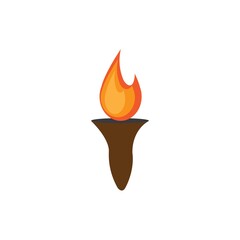 fire logo icon vector