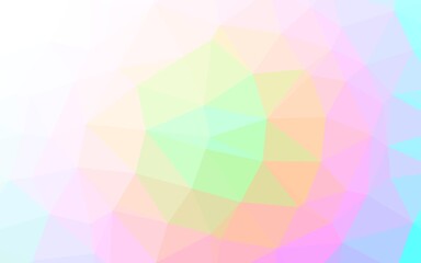 Light Multicolor, Rainbow vector low poly cover.