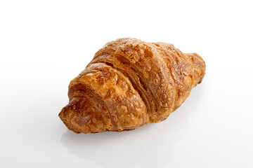 Croissant handmade on a white background, isolate