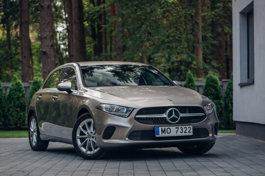 Mercedes Benz A-class W177 at the parking