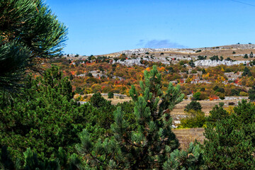 Crimea view from the mountain AI-Petri, black sea