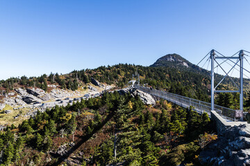 Mile High Swinging Bridge at Grandfather Mountain Park, Linville, NC
