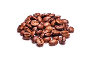 Coffee Beans Isolate Neutral Background Focus Stacking