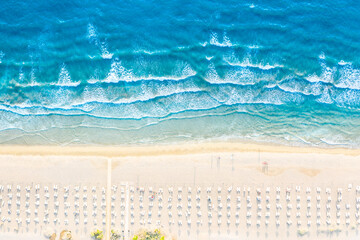 Fototapeta na wymiar Aerial view of Iztuzu beach in Dalyan, Turkey