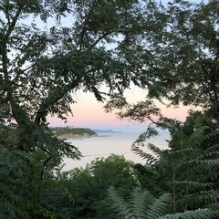 sunset in the mountains