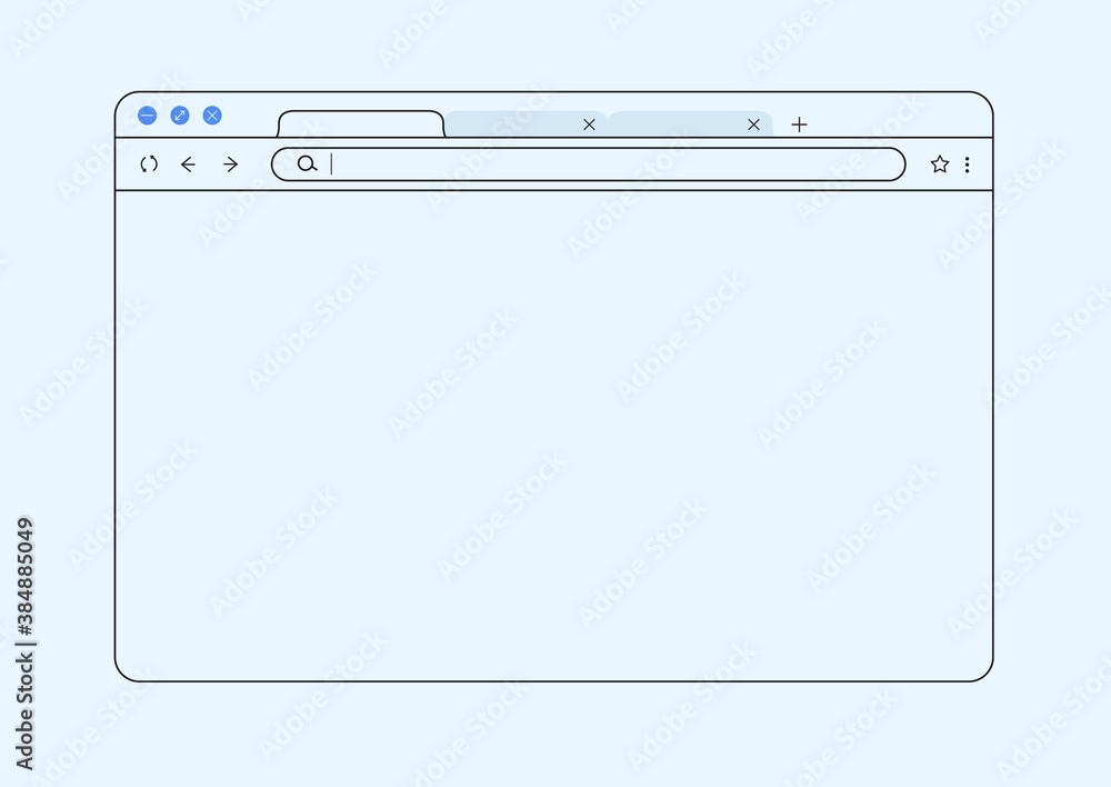 Poster browser mockup outline for show your website. internet page concept for desktop, pad and smartphone.