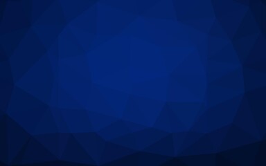 Dark BLUE vector polygon abstract layout.