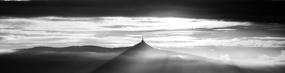 Jested ridge evening panorama