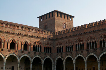 Fototapeta na wymiar Castello Visconteo in Pavia
