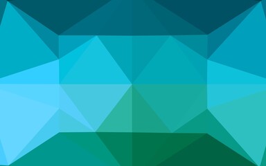 Light Blue, Green vector hexagon mosaic template.