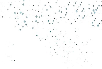 Light Green vector texture with playing cards.