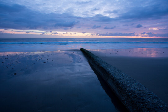 Extending out into the sea