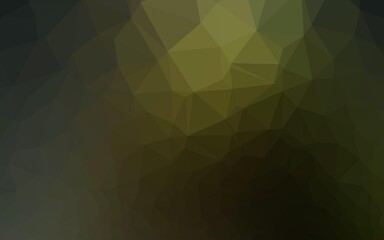 Dark Green vector triangle mosaic texture.