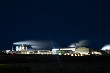 The geothermal power station of Svartsengi in Iceland