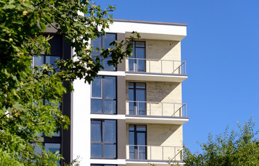 modern house construction site