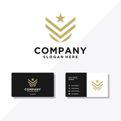 VV template logo & business card design