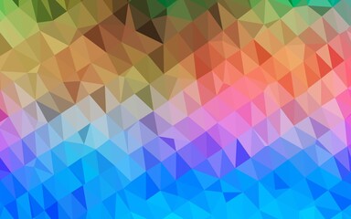 Light Multicolor, Rainbow vector polygon abstract backdrop.