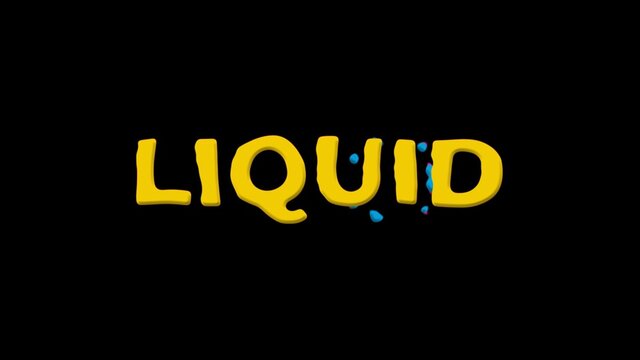 Cartoon Smooth Liquid Title