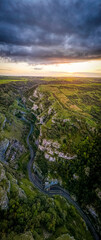 View of Cheddar Gorge in England