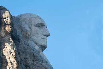 Mount Rushmore National Memorial. A massive sculpture carved into Mount Rushmore in the Black Hills region of South Dakota, USA. North America.