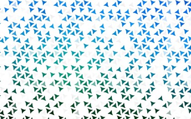 Light Blue, Green vector seamless cover in polygonal style.