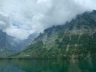 lake and mountains