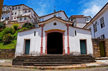 Chapel in historical city of Ouro Preto, Brazil