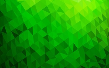 Light Green vector blurry triangle texture.