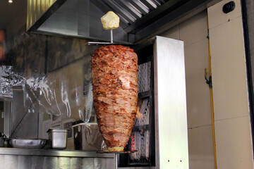 typical mexican food, pork top for tacos al pastor