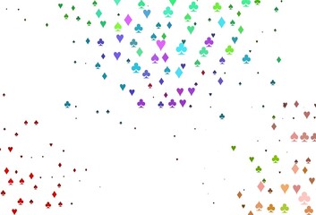Light Multicolor, Rainbow vector layout with elements of cards.