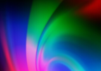 Dark Multicolor, Rainbow vector modern bokeh pattern.