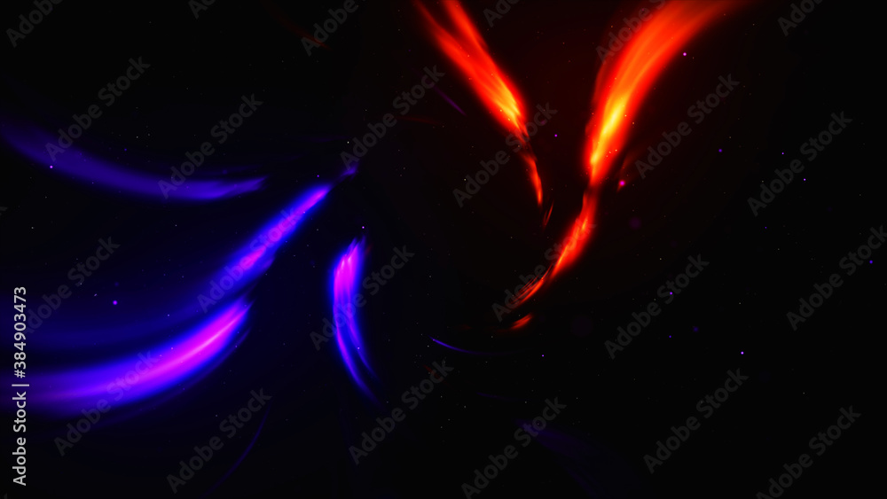 Wall mural abstract twirl line background. abstract twirl line blurred and colored pattern.
