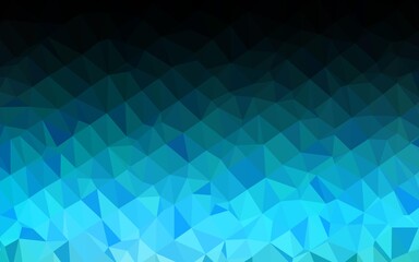 Obraz premium Light BLUE vector shining triangular pattern.