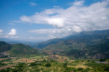Naklejka na ściany i meble Vista panoramica paisaje agavero