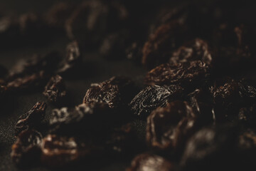 Organic Raisin Macro close up