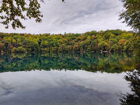 Green Lakes State Park (New-York, U.S.A.) Beautiful Place For Vacation, Camping, For Walking