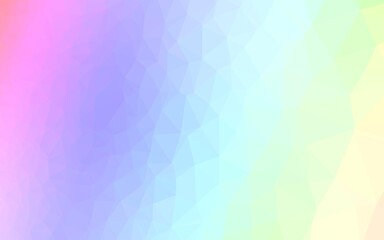 Light Multicolor, Rainbow vector triangle mosaic template.