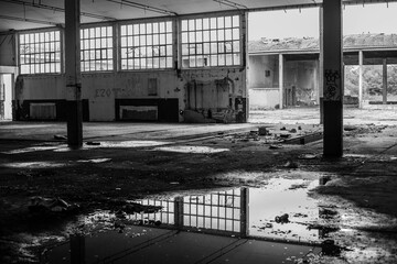 abandoned factory building